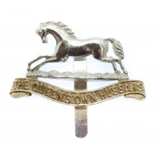 The Queen's Own Hussars Anodised (Staybrite) Cap Badge