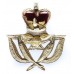 Royal Air Force (R.A.F.) Warrant Officer's Anodised (Staybrite) Cap Badge - Queen's Crown