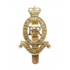 Royal Horse Artillery Anodised (Staybrite) Cap Badge - Queen's Crown