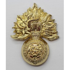 Royal Fusiliers Anodised (Staybrite) Cap Badge - Queen's Crown