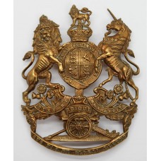 Edward VII Royal Artillery Blue Cloth Helmet Plate