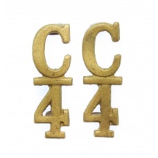 Pair of Canadian 4th Infantry Bn. (Central Ontario) C.E.F. (C/4) Collar Badges