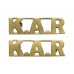 Pair of King's African Rifles (K.A.R.) Shoulder Titles