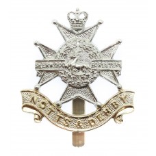 Notts & Derby Regiment (Sherwood Foresters) Anodised (Staybrite) Cap Badge