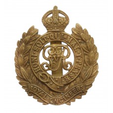 George V Royal Engineers Cap Badge