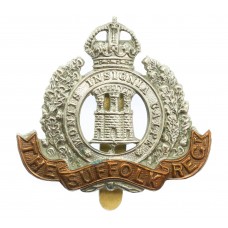 Suffolk Regiment Cap Badge - King's Crown