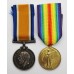 WW1 British War & Victory Medal Pair - Pte. D.B. Booth, Army Service Corps