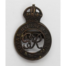 George VI Royal Horse Guards Officer's Service Dress Cap Badge