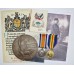WW1 British War & Victory Medal, Memorial Plaque & Scroll - Pte. P.W.S. Mawby, 1st Bn. Gordon Highlanders - Died of Wounds
