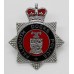Falmouth Docks Police Enamelled Cap Badge - Queen's Crown