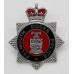 Falmouth Docks Police Enamelled Cap Badge - Queen's Crown