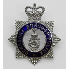 Dewsbury Borough Police Senior Officer's Enamelled Cap Badge - Qu