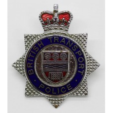 British Transport Police Enamelled Cap Badge - Queen's Crown