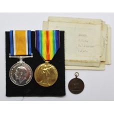 WW1 British War & Victory Medal Pair - F.Sgt. E.W. Hunter, Royal Air Force