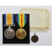 WW1 British War & Victory Medal Pair - F.Sgt. E.W. Hunter, Royal Air Force