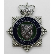 Lincolnshire Police Enamelled Cap Badge - Queen's Crown