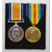 WW1 British War & Victory Medal Pair - F.Sgt. E.W. Hunter, Royal Air Force