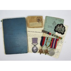 WW2 Distinguished Flying Medal (Immediate Award) Group with Log Book & Documents – Sgt. (Air Gunner) L.R. Wright, No.156 (Pathfinder) Sqdn. Royal Air Force Volunteer Reserve