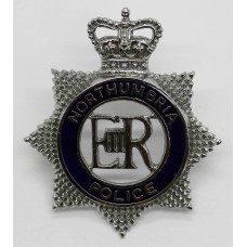 Northumbria Police Senior Officer's Enamelled Cap Badge - Queen's Crown