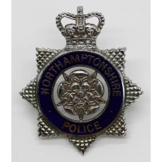 Northamptonshire Police Senior Officer's Enamelled Cap Badge - Queen's Crown