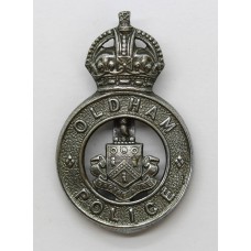 Oldham Borough Police Cap Badge - King's Crown