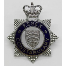 Essex Constabulary Senior Officer's Enamelled Cap Badge - Queen's Crown