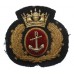 Merchant Navy Officer's Bullion Cap Badge
