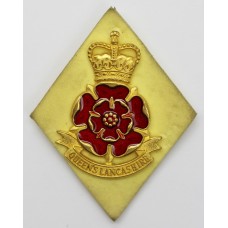 Queen's Lancashire Regiment Enamelled Cap Badge