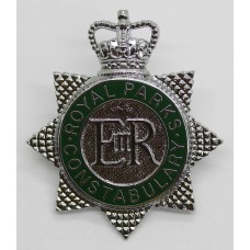 Royal Parks Constabulary Enamelled Cap Badge - Queen's Crown (Star)