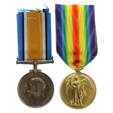 WW1 British War & Victory Medal Pair - Pnr. A.E.T. Jarvis, Royal Engineers