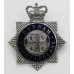 Durham Constabulary Senior Officer's Enamelled Cap Badge - Queen's Crown