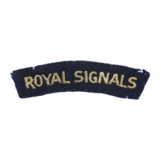 Royal Corps of Signals (ROYAL SIGNALS) Cloth Shoulder Title