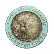 Observer Corps Enamelled Lapel Badge