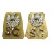 Pair of Scots Guards Anodised (Staybrite) Shoulder Titles