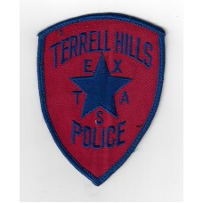 United States Terrell Hills Texas Police Cloth Patch