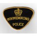 Canadian Wikwemikong Police Cloth Patch