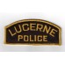 Canadian Lucerne Police Cloth Patch