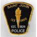 Canadian Saint John Police Cloth Patch