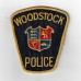 Canadian Woodstock Police Cloth Patch
