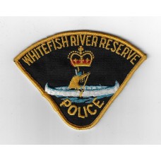 Canadian Whitefish River Reserve Police Cloth Patch