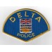 Canadian Delta Police Cloth Patch