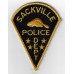 Canadian Sackville Police Department Cloth Patch