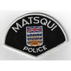 Canadian Matsqui Police Cloth Patch