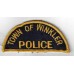 Canadian Town of Winkler Police Cloth Patch