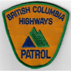 Canadian British Columbia Highways Patrol Cloth Patch