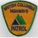 Canadian British Columbia Highways Patrol Cloth Patch
