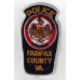 United States Fairfax County VA. Police Cloth Patch