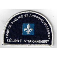 Canadian Travaux Publics Et Approvisionnement Securite Stationnement Cloth Patch