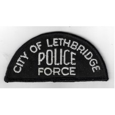 Canadian City of Lethbridge Police Force Cloth Patch