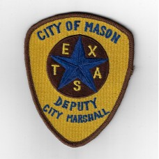 United States City of Mason Texas Deputy City Marshall Cloth Patc